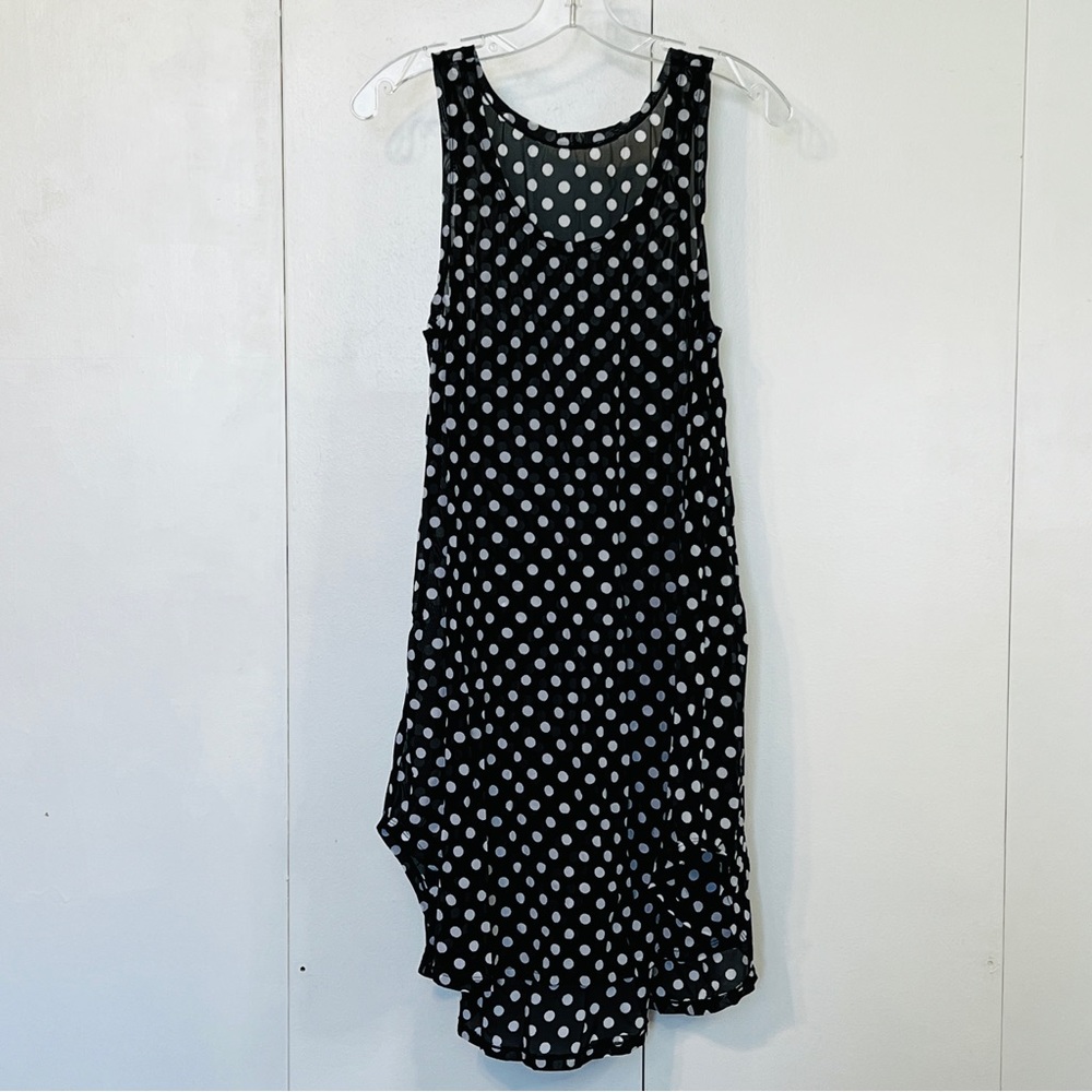 Sheer Women’s Black & White Swim Suit Cover Up Beach Dress Bathing Suit Cover Up